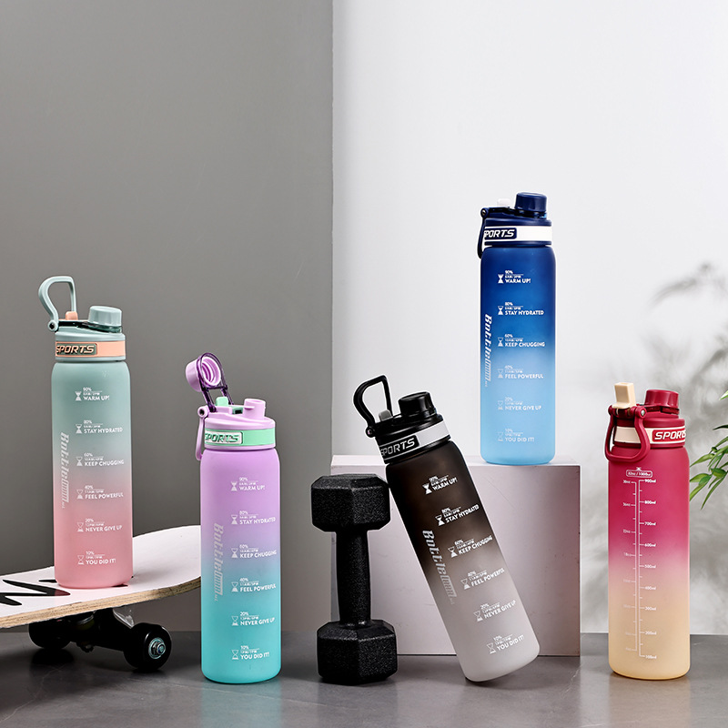 1L Gradient Outdoor Straw Water Bottle