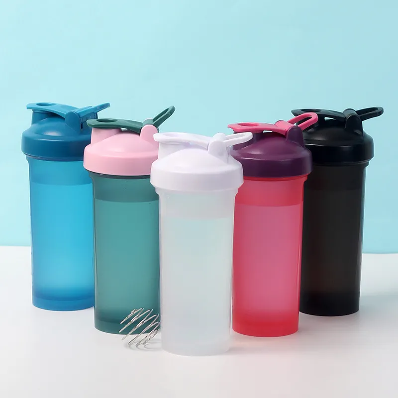 Direct Factory 600ml Protein Shaker Bottle with Handle – Fitness, Smoothie & Supplement Mixer Cup (Custom Logo)