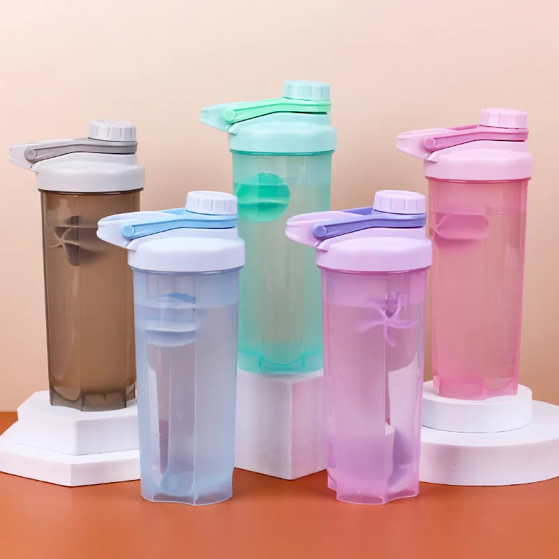 700ml Sports Fitness Shaker Bottle with Carry Handle