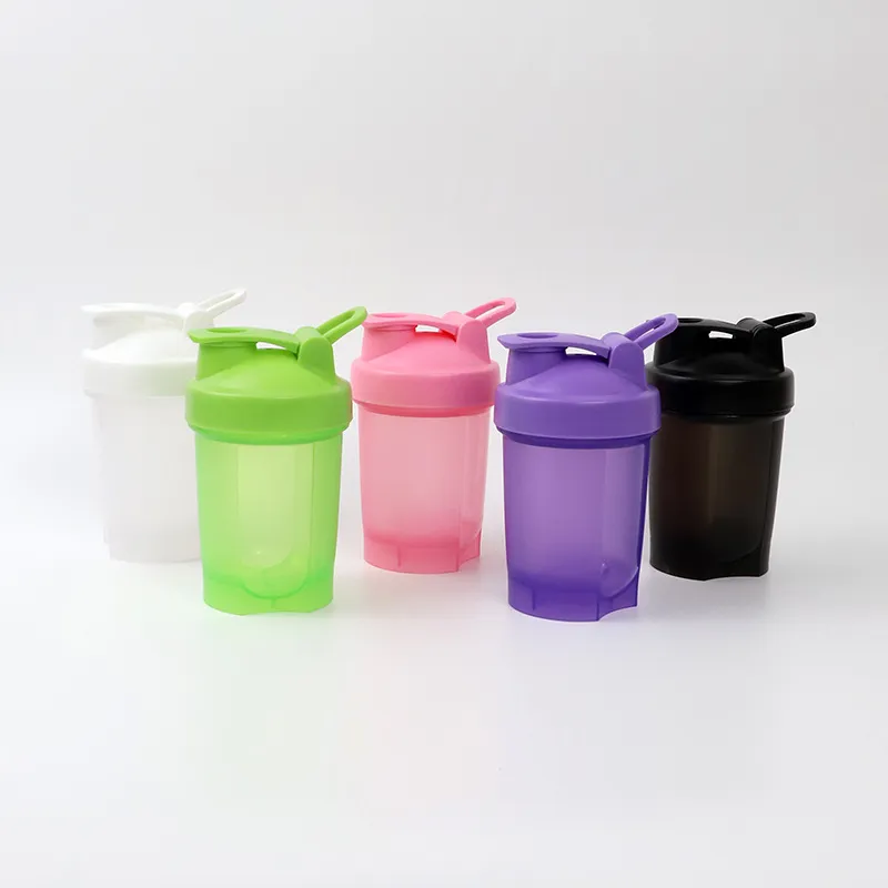 350ml Multi-Color Flip-Top Sports Shaker Bottle with Handle