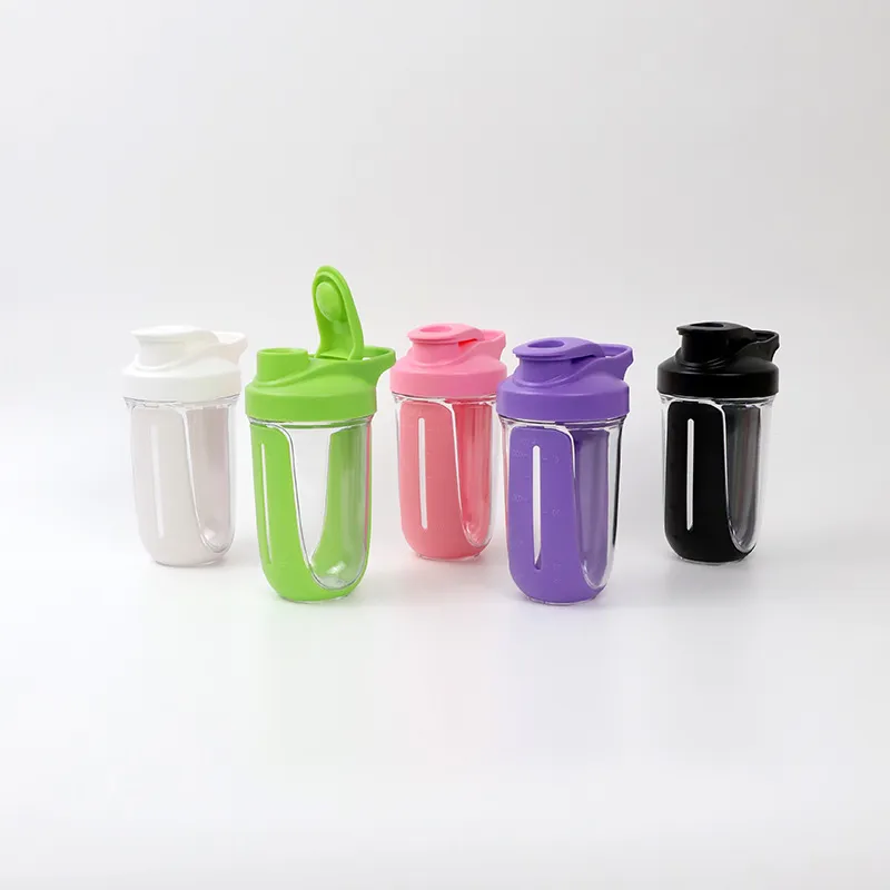 Minimalist Leak-Proof Sports Shaker Bottle with Handle
