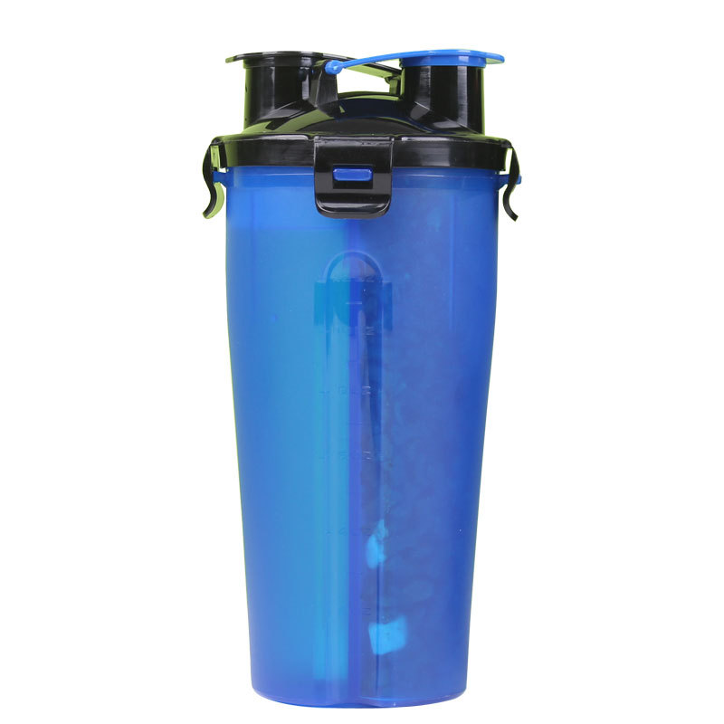 Portable Dual-Function Pet Water and Food Bottle with Built-in Bowl