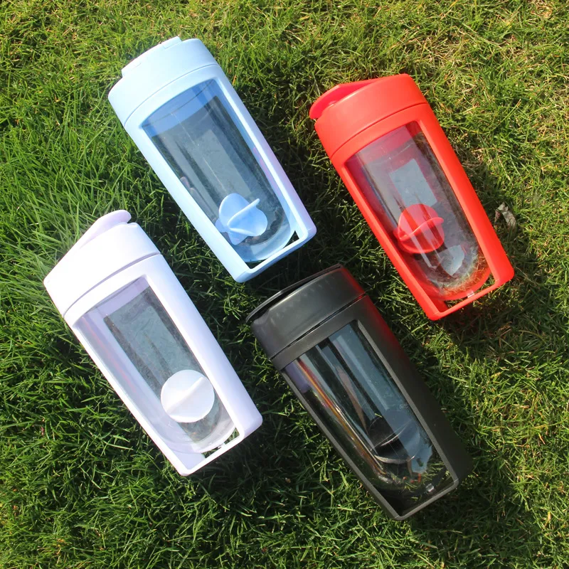 600ml U-Shaped Sports Shaker Bottle with Mixing Ball