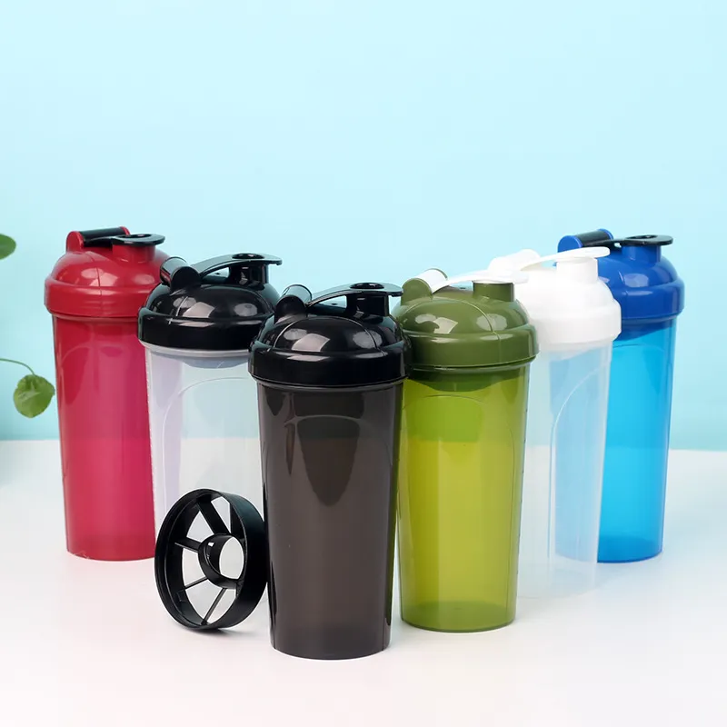 700ml Wholesale Custom Sports Shaker Bottle with Handle and Logo Branding