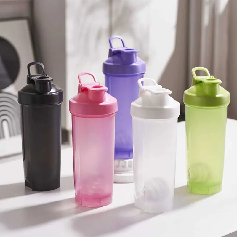 700ml Large Capacity Portable Protein Shaker Bottle with Carry Handle